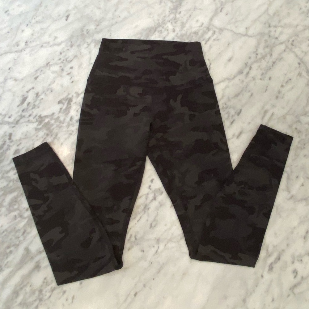Camo Multi Gator Green Lululemon Aline Leggings 28